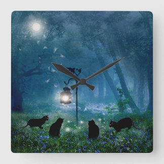 The Witches Cats Clock