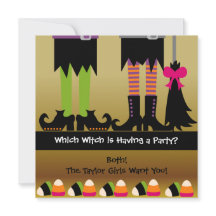 The Witches Halloween Birthday Party Invite