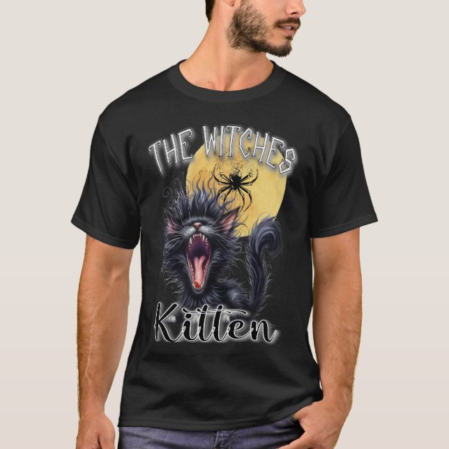 The Witches' Kitten: Fangs of Fortune T-Shirt (Front)