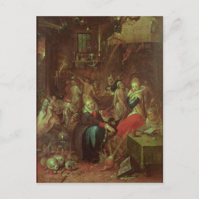 The Witches' Sabbath, 1606 Postcard (Front)