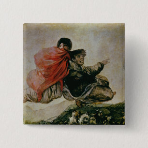 The Witches' Sabbath, c.1819-23 15 Cm Square Badge