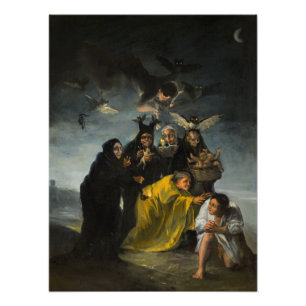 The Witches' Sabbath, Las Brujas by Francisco Goya Photo Print