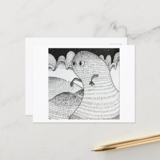 The witching hour postcard