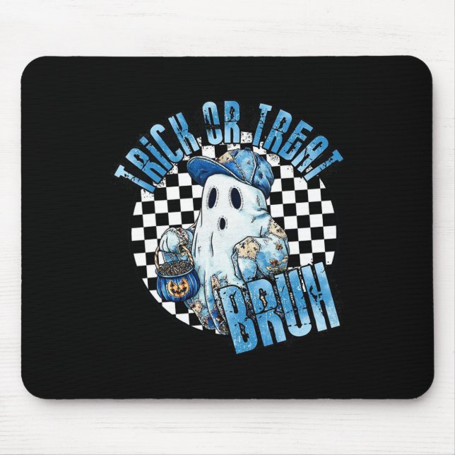 The Witching Hour Spooky Halloween Flying Witch Ar Mouse Pad (Front)