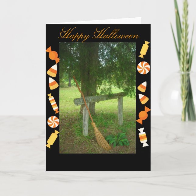 The Witching Post- Halloween Greeting Card (Front)
