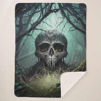 The Witch's Cabin Sherpa Blanket