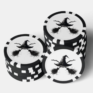 The Witch's Cross-Noir Poker Chips