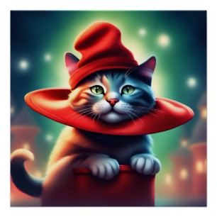 the wizard cat poster
