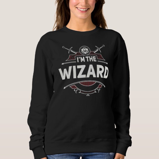 The Wizard Matching Guild Members Dungeon Tabletop Sweatshirt (Front)
