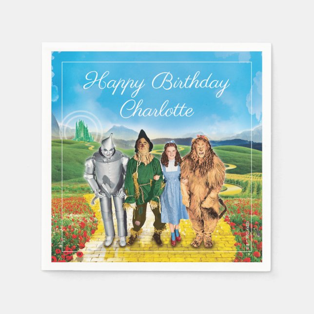 The Wizard Of Oz™ Birthday Napkins (Front)