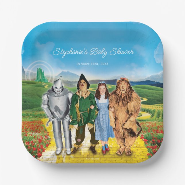 The Wizard Of Oz™ Birthday Paper Plates (Front)
