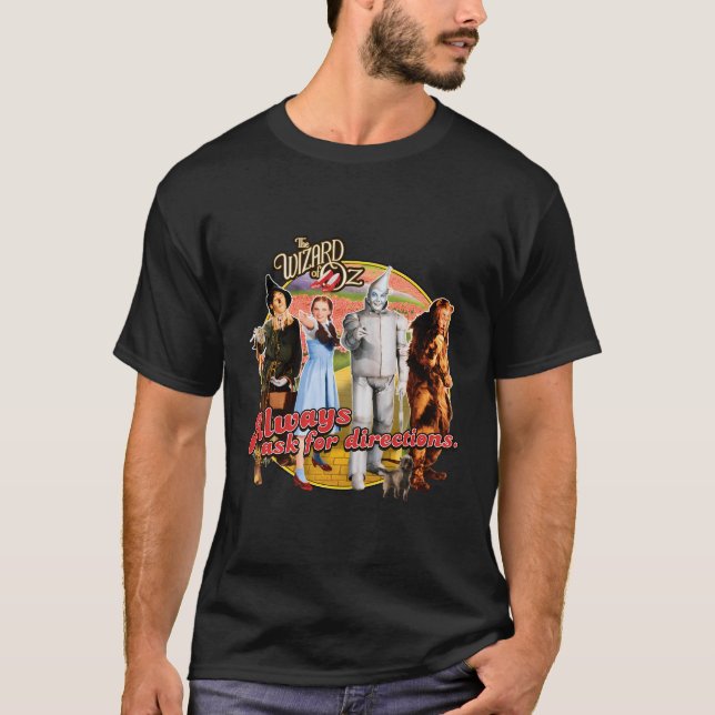 The Wizard Of Oz Directions T-Shirt (Front)