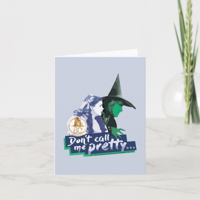 The Wizard Of Oz™ | Don't Call Me Pretty Note Card (Front)