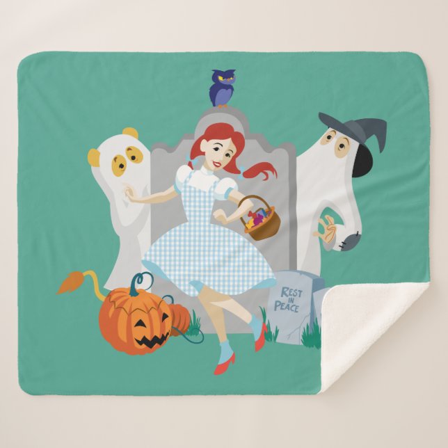 The Wizard Of Oz™ | Dorothy Halloween Happy Dance Sherpa Blanket (Front (Horizontal))