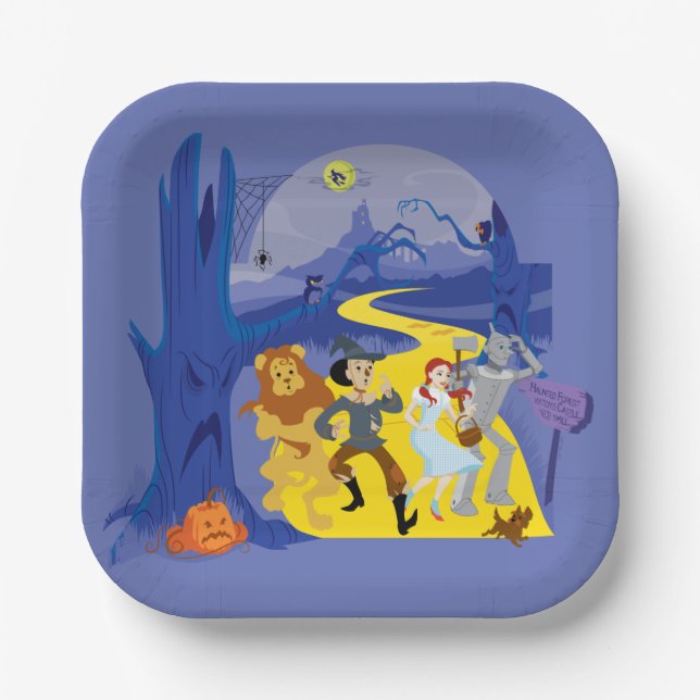 The Wizard Of Oz™ | Halloween Haunted Forest Paper Plate (Front)