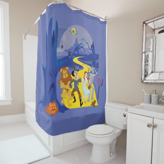 The Wizard Of Oz™ | Halloween Haunted Forest Shower Curtain (In Situ)