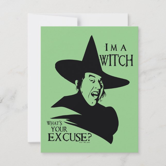 The Wizard Of Oz™ | I'm A Witch Card (Front)