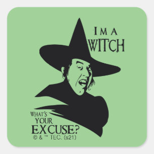 The Wizard Of Oz™   I'm A Witch Square Sticker