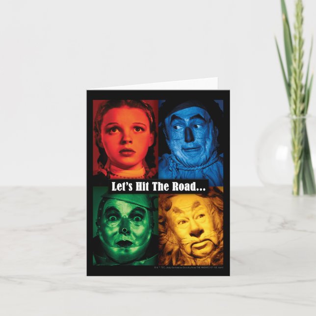 The Wizard Of Oz™ | Let's Hit The Road Note Card (Front)
