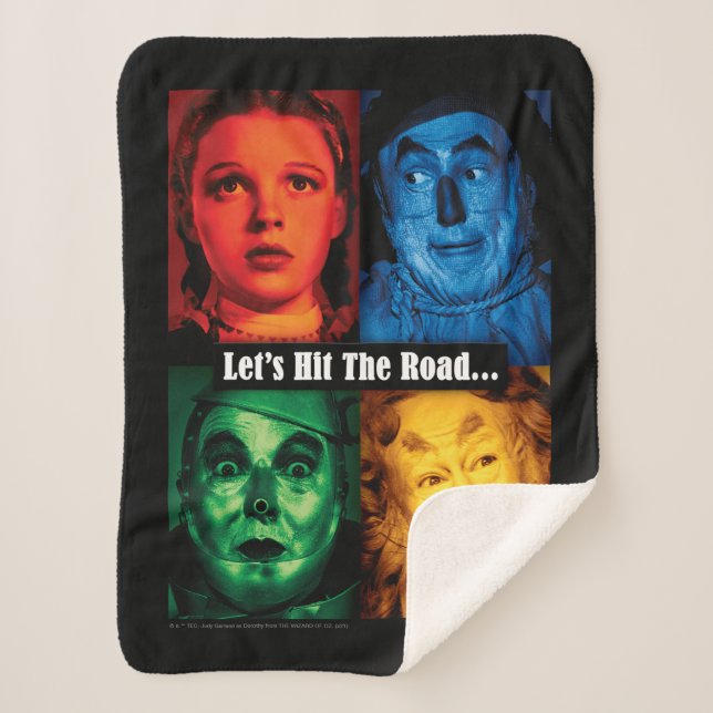 The Wizard Of Oz™ | Let's Hit The Road Sherpa Blanket (Front)