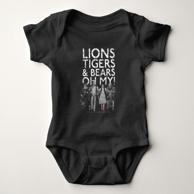 The Wizard Of Oz™ | Lions Tigers & Bears Oh My! Baby Bodysuit (Front)