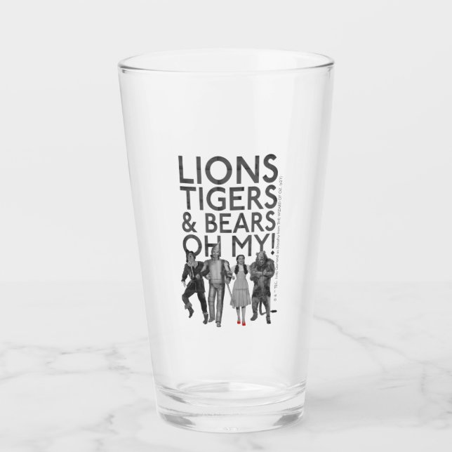 The Wizard Of Oz™ | Lions Tigers & Bears Oh My! Glass (Front)