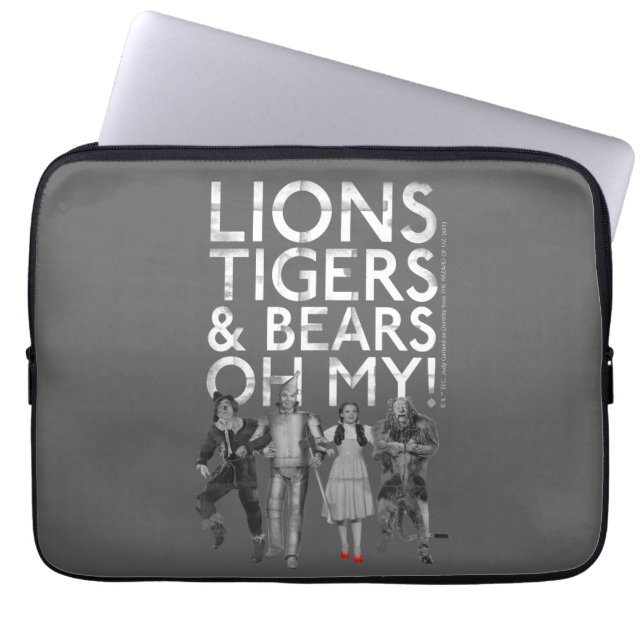 The Wizard Of Oz™ | Lions Tigers & Bears Oh My! Laptop Sleeve (Front)