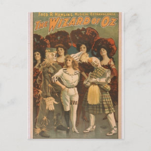 The Wizard of Oz Retro Theatre Postcard