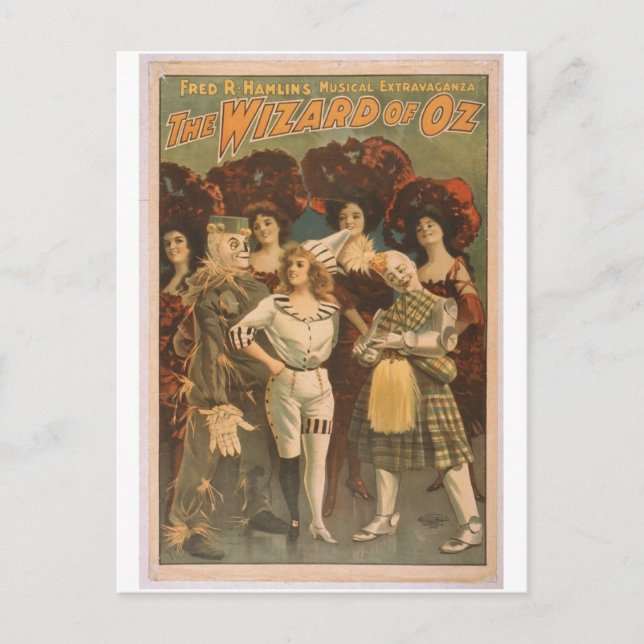 The Wizard of Oz Retro Theatre Postcard (Front)
