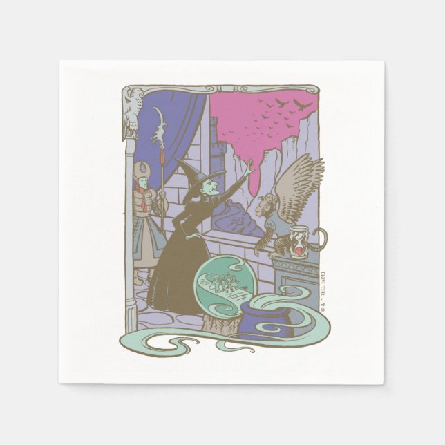 The Wizard Of Oz™ | Storybook Wicked Witch™ Napkin (Front)