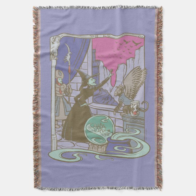 The Wizard Of Oz™ | Storybook Wicked Witch™ Throw Blanket (Front Vertical)