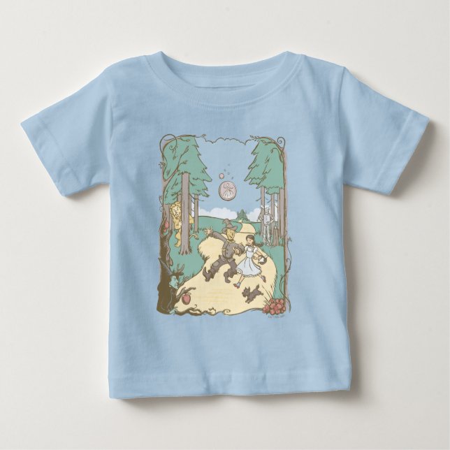 The Wizard Of Oz™ | Storybook Yellow Brick Road Baby T-Shirt (Front)