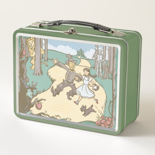 The Wizard Of Oz™ | Storybook Yellow Brick Road Metal Lunch Box (Front)