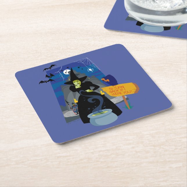 The Wizard Of Oz™ | The Wicked Witch Square Paper Coaster (Angled)