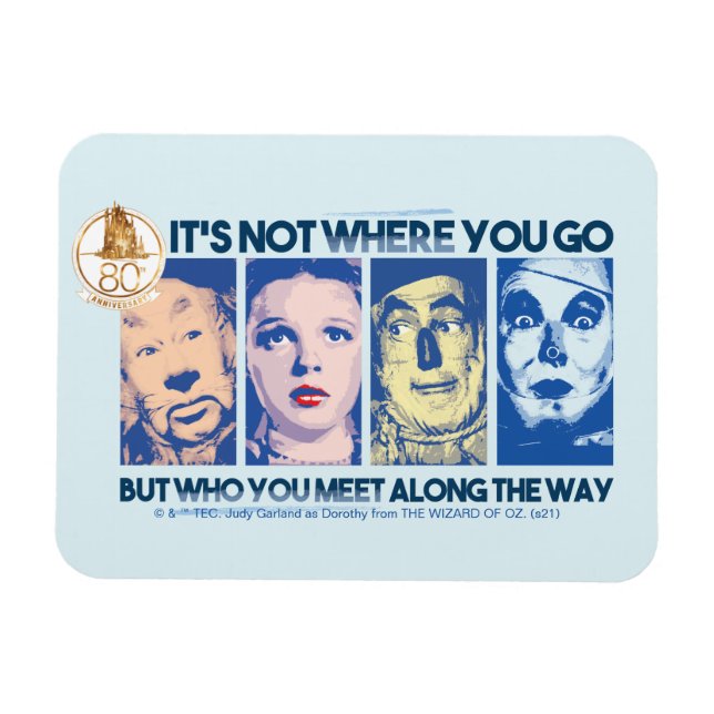 The Wizard Of Oz™ | Who You Meet Along The Way Magnet (Horizontal)