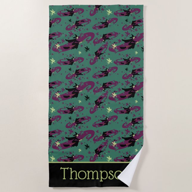 The Wizard Of Oz™ | Wicked Witch™ Pattern Beach Towel (Front)