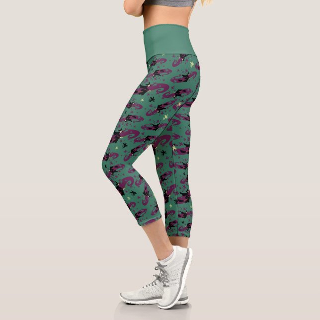 The Wizard Of Oz™ | Wicked Witch™ Pattern Capri Leggings (Left)