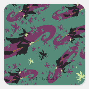 The Wizard Of Oz™   Wicked Witch™ Pattern Square Sticker