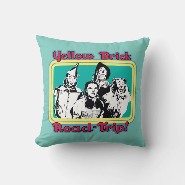 The Wizard Of Oz™ | Yellow Brick Road-Trip! Cushion (Front)