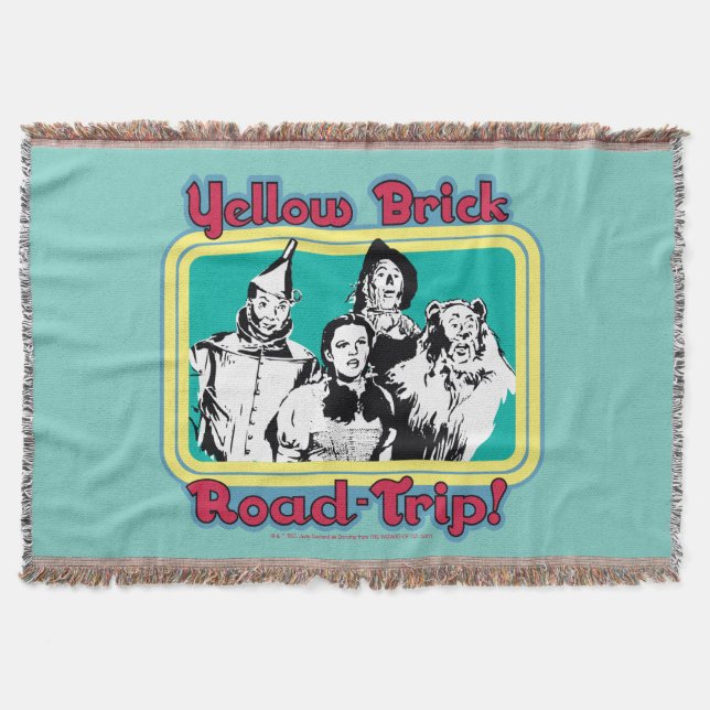 The Wizard Of Oz™ | Yellow Brick Road-Trip! Throw Blanket (Front)
