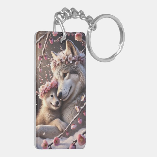 The Wolf and His Son Key Ring (Back Left)