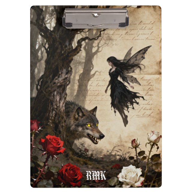 The Wolf and The Fairy Clipboard (Front)