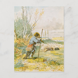 The Wolf as a Shepherd Postcard