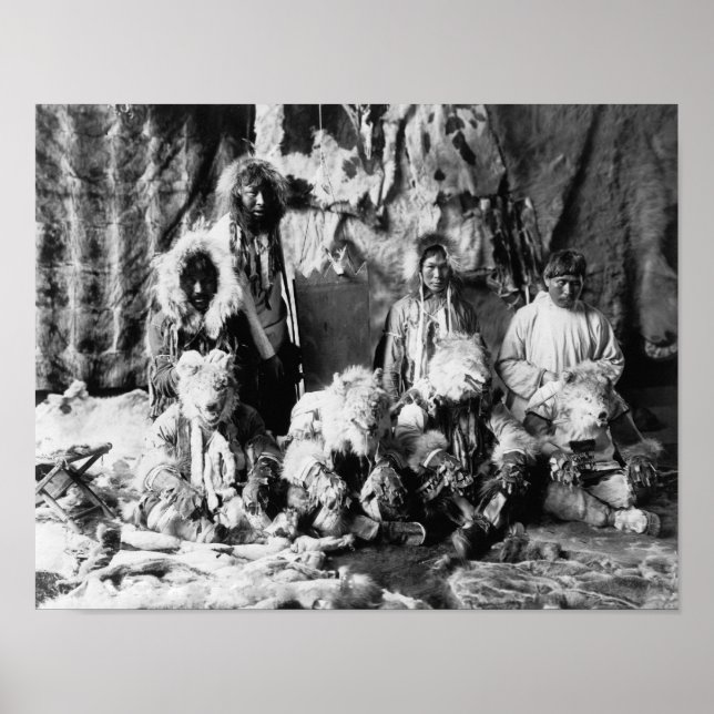 The "Wolf dance" of the Kaviagamutes Poster (Front)