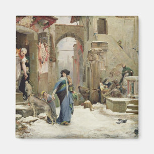 The Wolf of Gubbio, 1877 Magnet