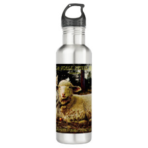 "The wolf shall dwell with the lamb" laying down 710 Ml Water Bottle