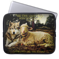 "The wolf shall dwell with the lamb" laying down