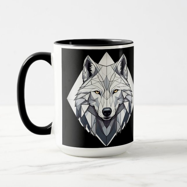 The wolf that changes the rules of the game!" mug (Left)