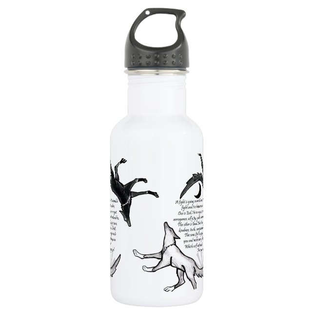 The Wolf that Feeds 532 Ml Water Bottle (Front)