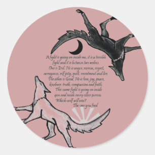 The Wolf that Feeds Classic Round Sticker